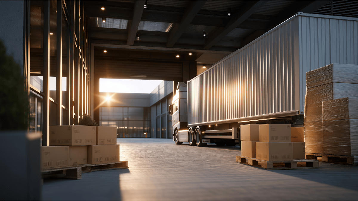 A cross docking facility in El Paso